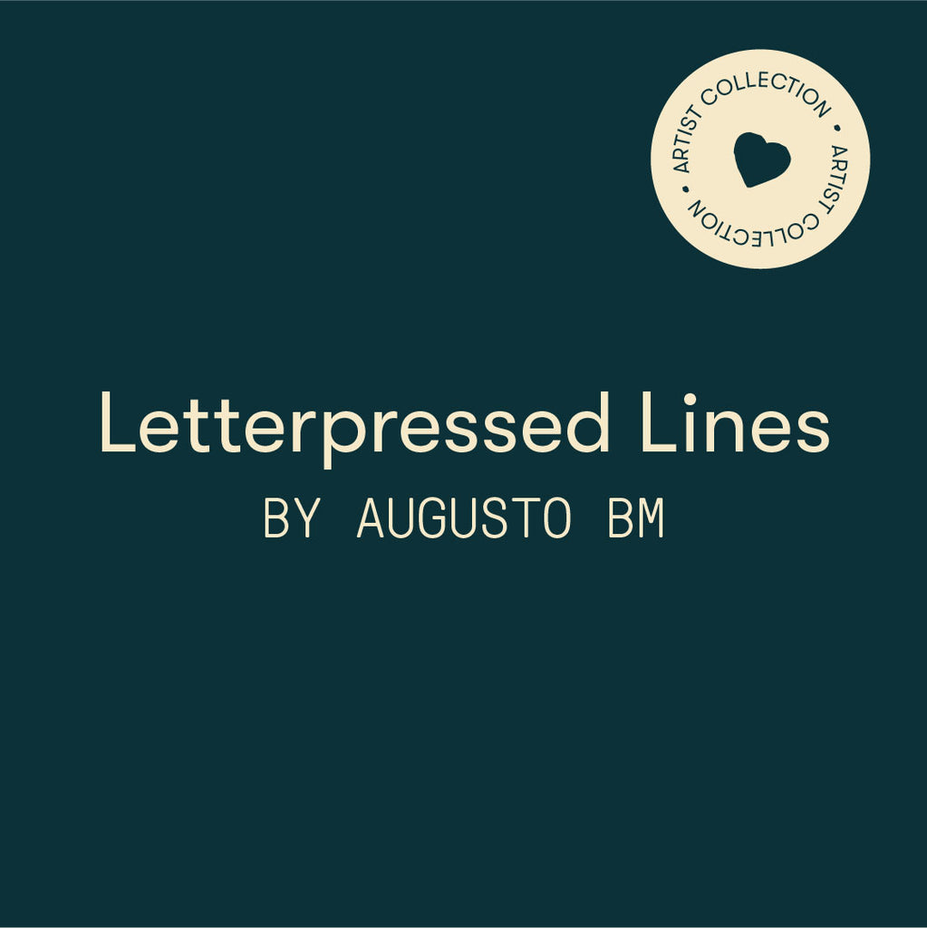 Letterpressed Lines by Augusto BM