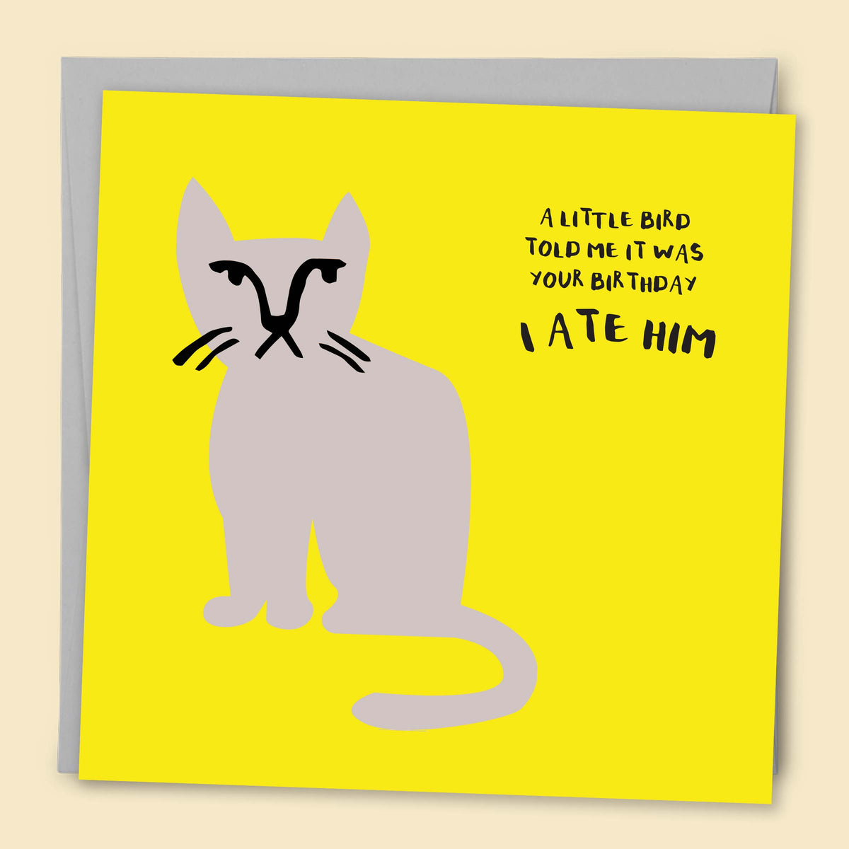 A Little Birdie Told Me It Was Your Birthday — Australian-made greeting card by Papernest