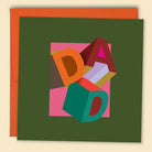 Dimensional Dad Green — Australian-made greeting card by Papernest