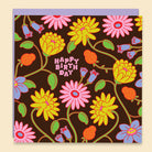 Happy Birthday Chocolate Superbloom — Australian-made greeting card by Papernest