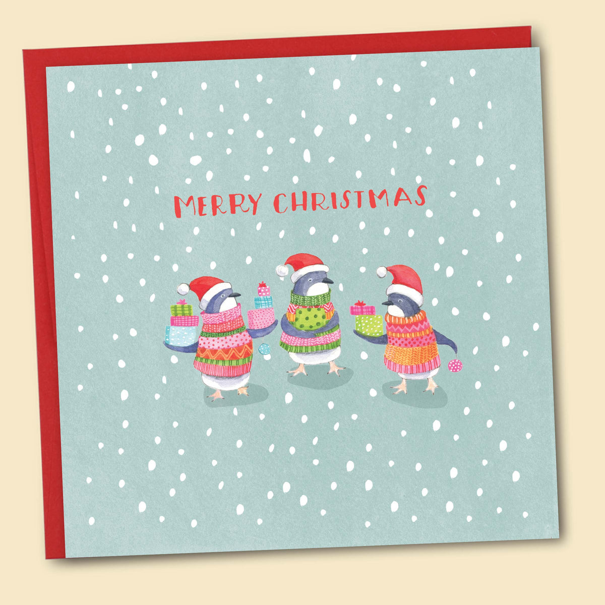 Penguin Merry Christmas — Australian-made greeting card by Papernest
