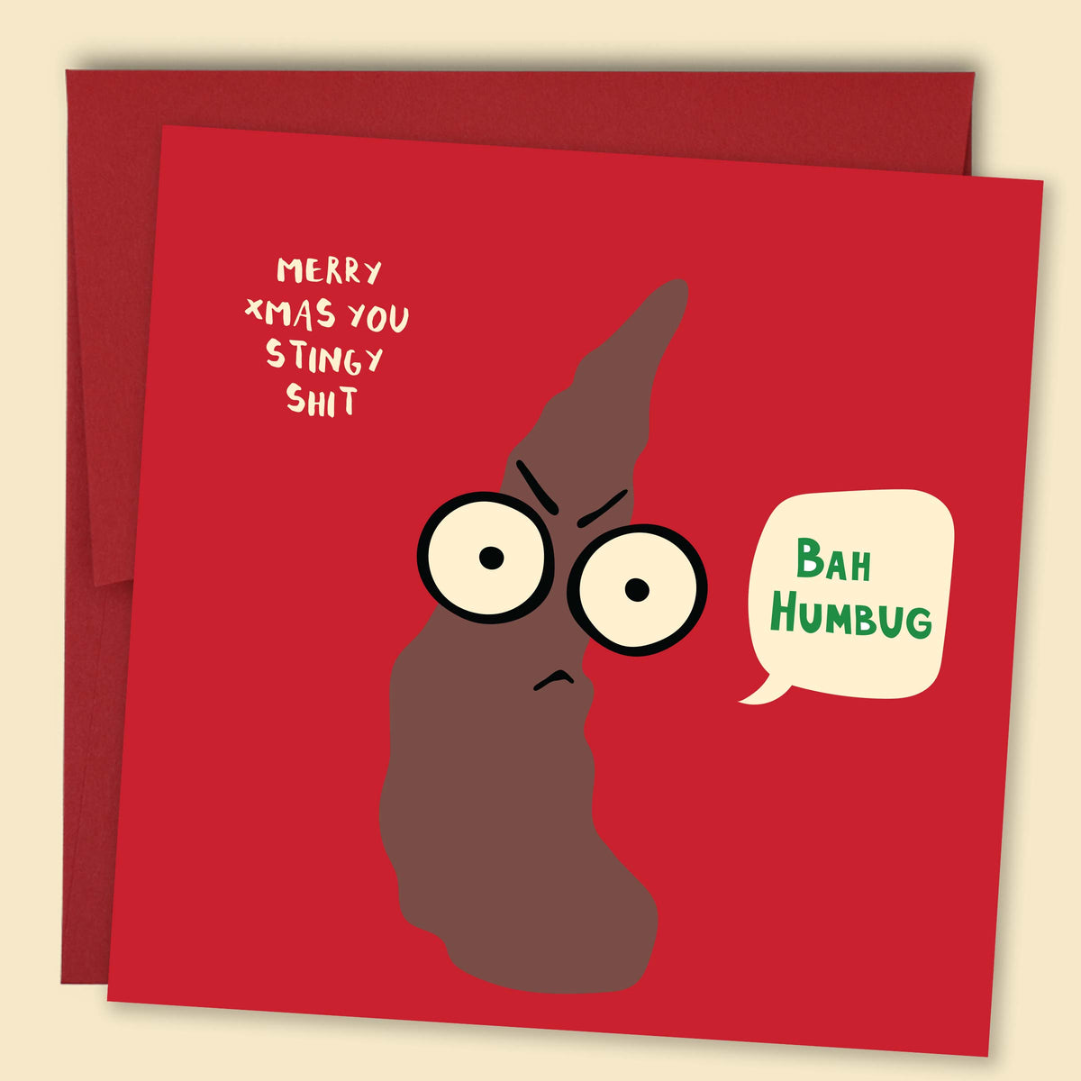 Bah Humbug — Australian-made greeting card by Papernest