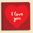 Big heart love card reading 'I love you', with love vouchers and a 'three reasons' insert